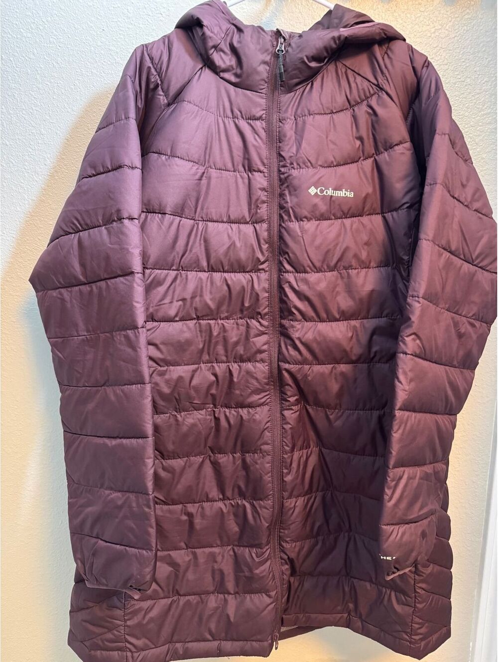 Columbia Women's Mid Puffer Jacket Coat Moonvista Purple - Size 1X
